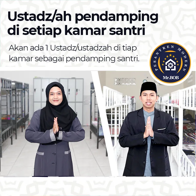 USTADZ PENDAMPING KAMAR PESANTREN MODERN MR BOB MADIUN