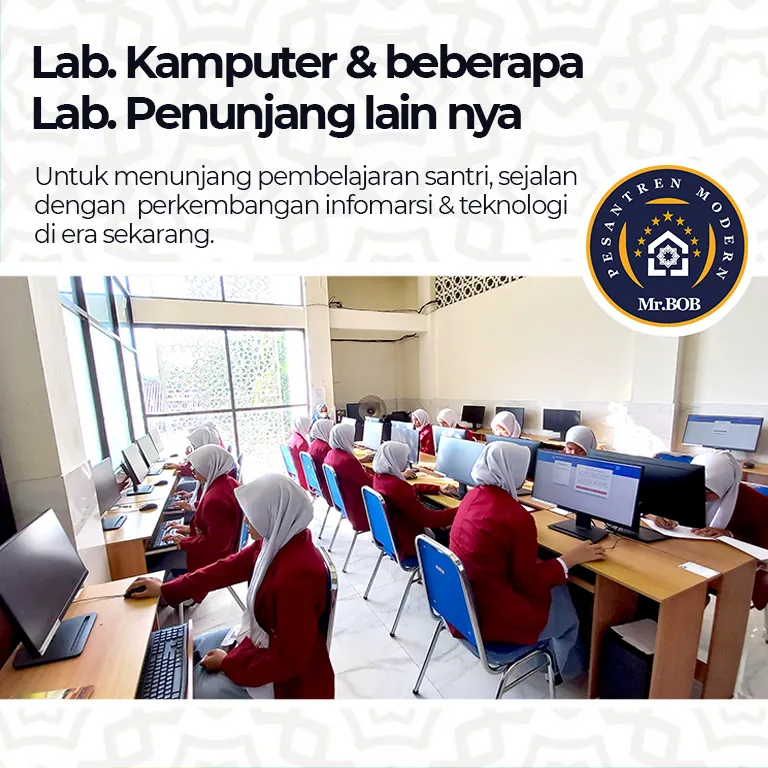 lab komputer pesantren modern mr bob madiun