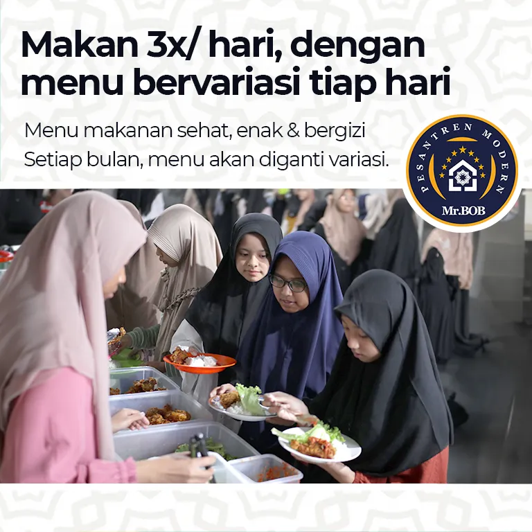 makan santri pesantren modern mr bob itu enak dan bergizi tinggi