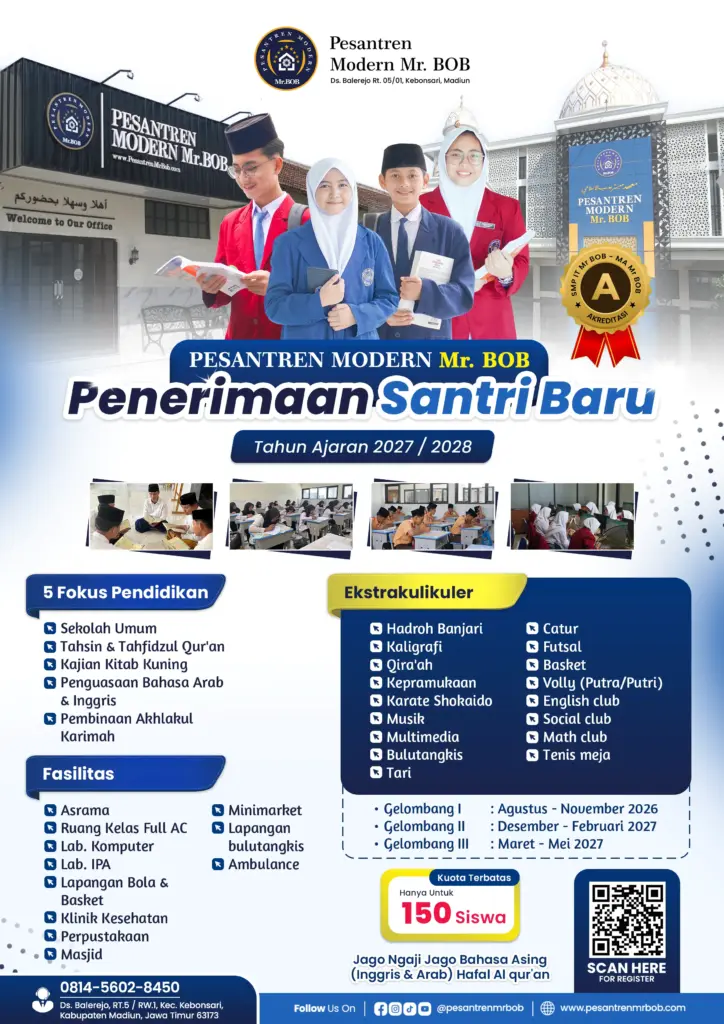 biaya masuk pesantren mr. bob
